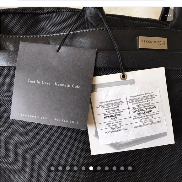 Kenneth Cole New York Computer Laptop Case Shoulder Bag Unisex - Picture 3 of 10